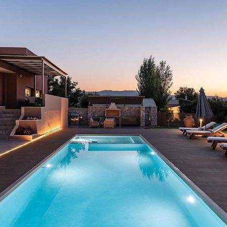 Villa Enny, 3 Bd With Private Heated Pool Agia  Exterior photo