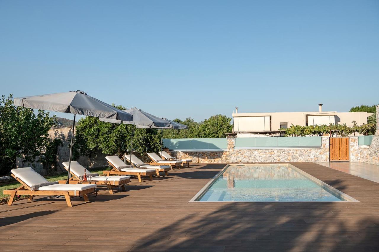 Villa Enny, 3 Bd With Private Heated Pool Agia  Exterior photo
