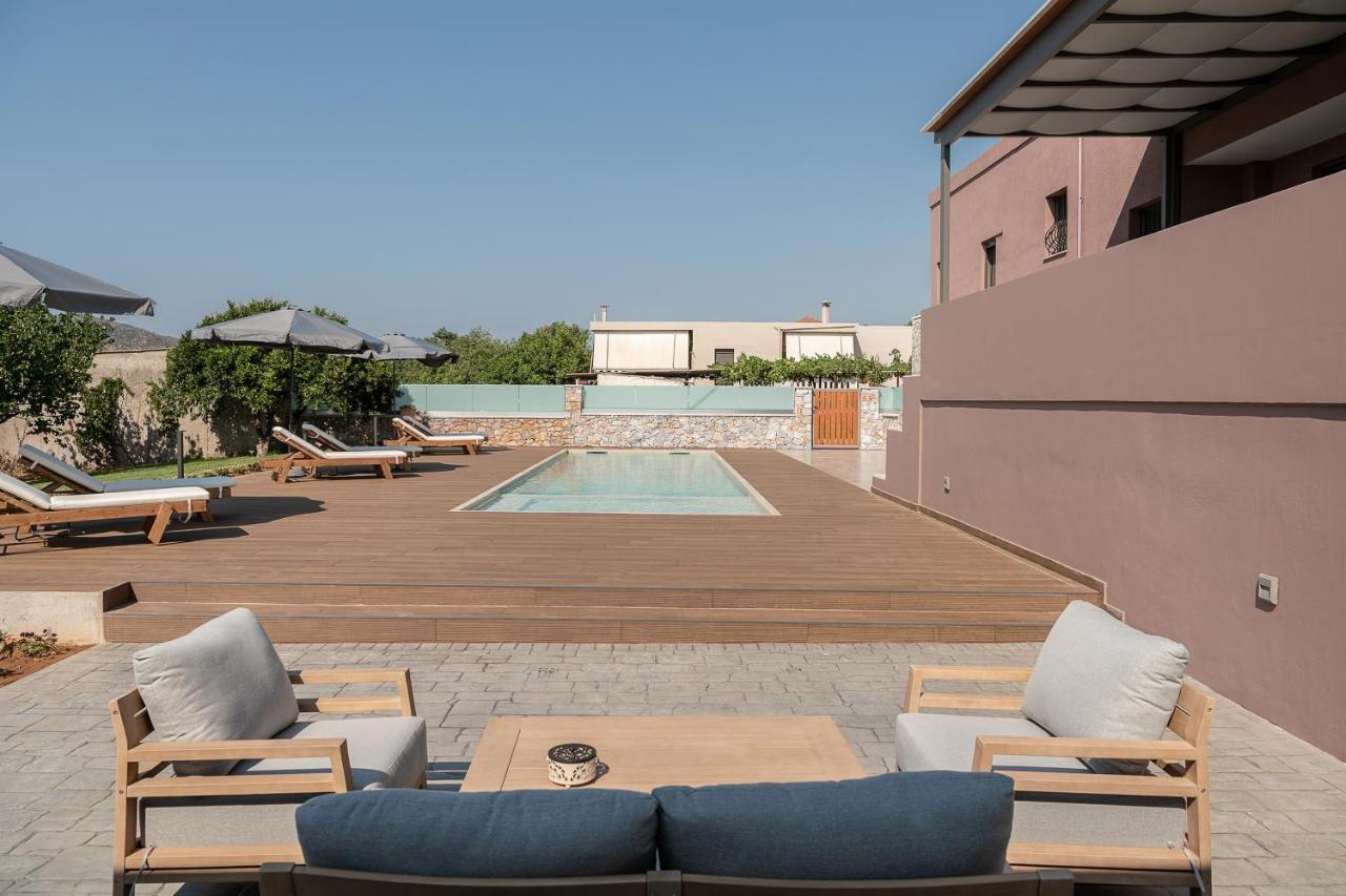 Villa Enny, 3 Bd With Private Heated Pool Agia  Exterior photo