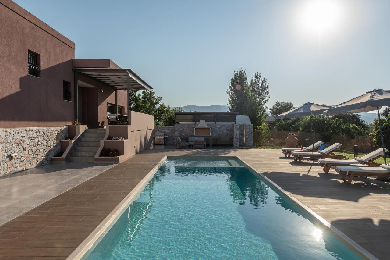 Villa Enny, 3 Bd With Private Heated Pool Agia  Exterior photo