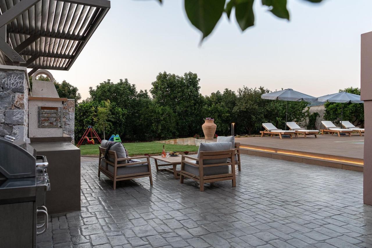 Villa Enny, 3 Bd With Private Heated Pool Agia  Exterior photo