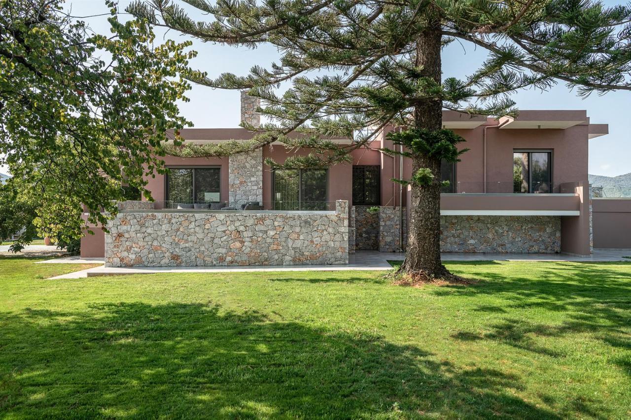 Villa Enny, 3 Bd With Private Heated Pool Agia  Exterior photo
