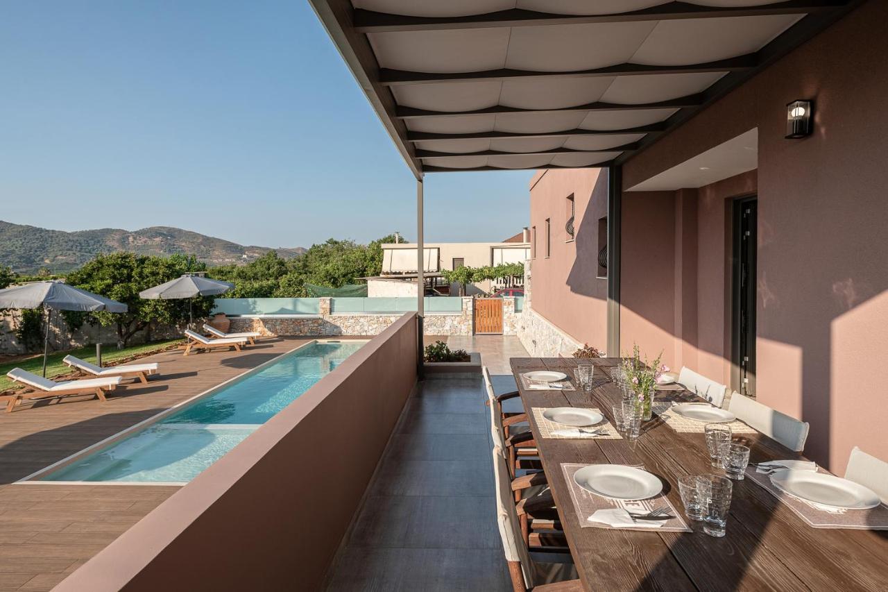 Villa Enny, 3 Bd With Private Heated Pool Agia  Exterior photo